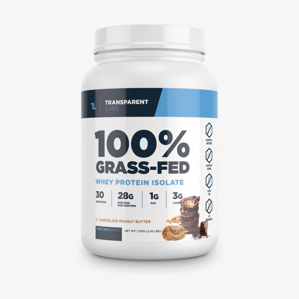 Grass Fed Whey Isolate - Choc peanut butter - 30 serv