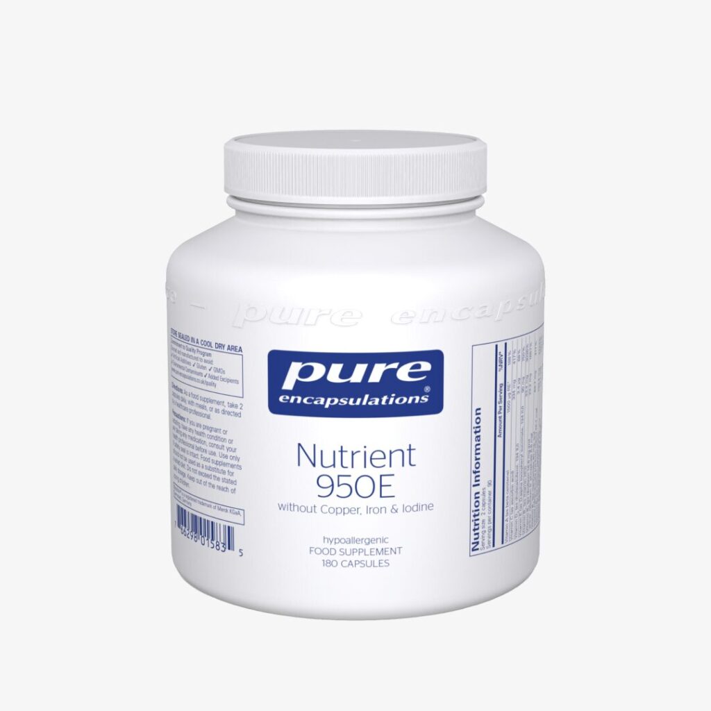 Nutrient 950E without Copper, Iron & Iodine - 180 caps