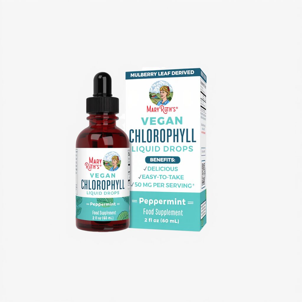 Vegan Liquid Chlorophyll Drops - Peppermint - 2 oz