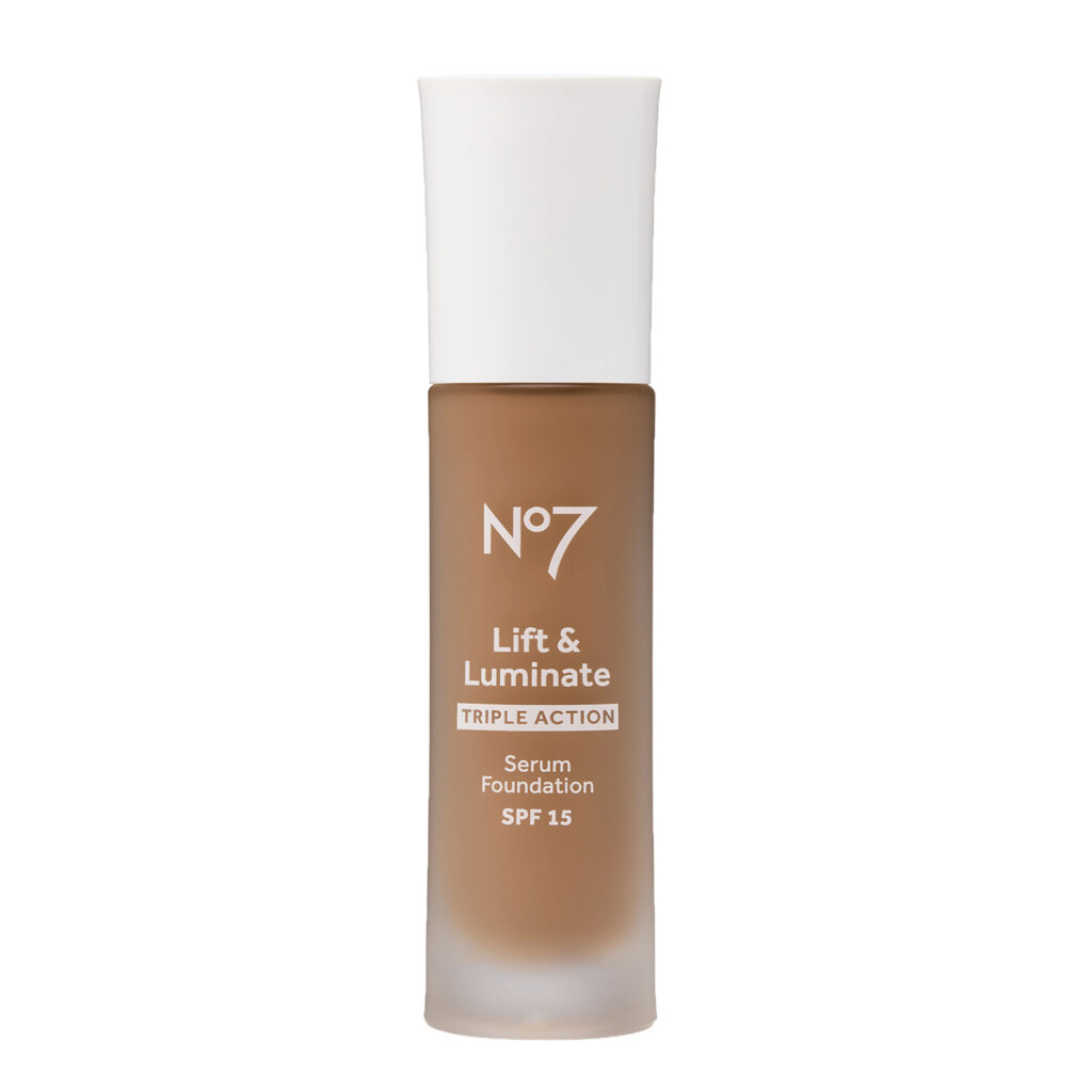No7 Lift & Luminate TRIPLE ACTION Serum Foundation 30ml - 20 Deeply Bronze