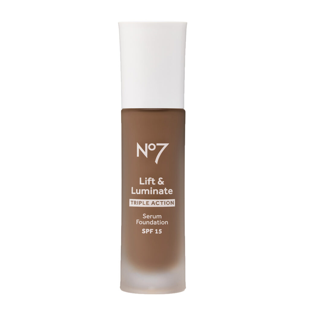 No7 Lift & Luminate TRIPLE ACTION Serum Foundation 30ml - 24 Umber
