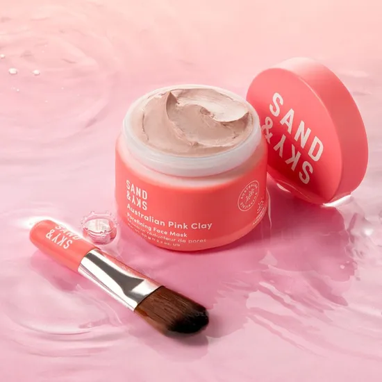 Sand & Sky Australian Pink Clay Porefining Face Mask 60g