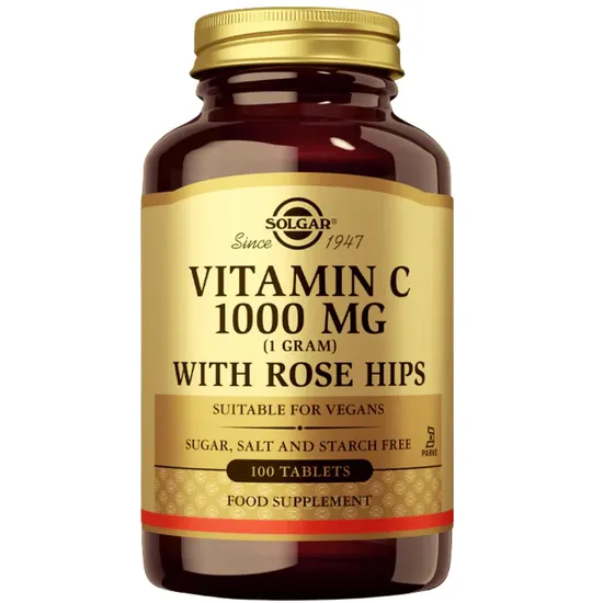 Solgar Vitamin C With Rose Hips 1000mg x100