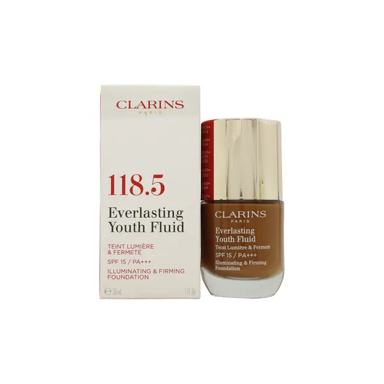 Clarins Everlasting Youth Fluid Foundation SPF 15 118.5-Chocolate