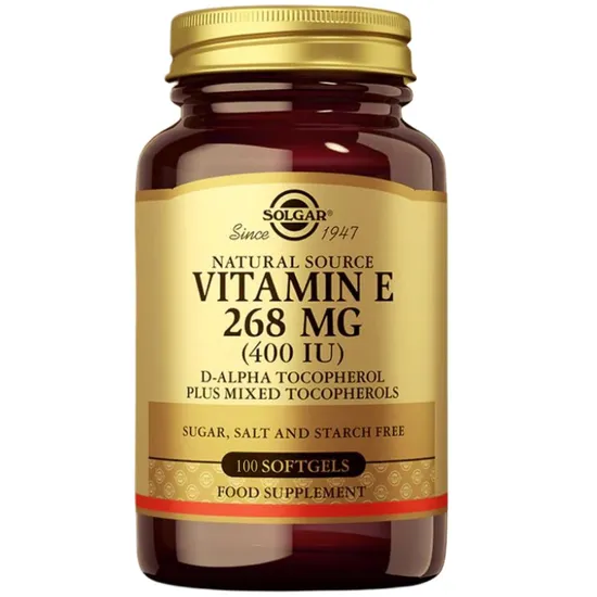 Solgar Vitamin E 268mg 400iu Mixed Softgels 100 Softgels