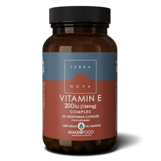 Terranova Vitamin E 200iu Complex Vegicaps 50 Vegicaps