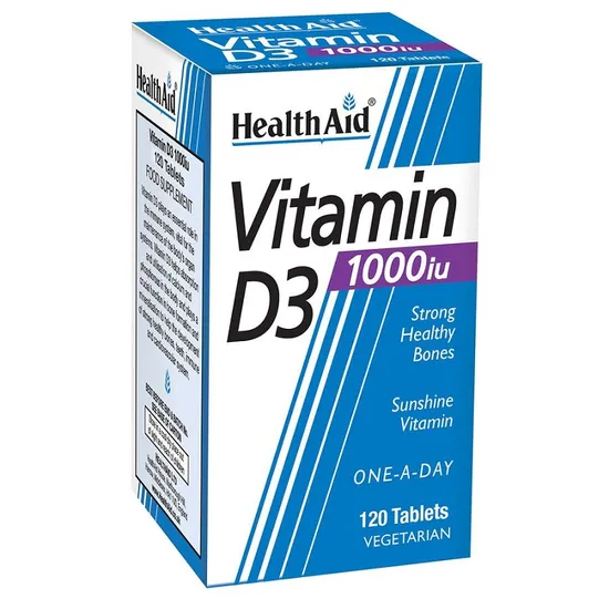Health Aid Vitamin D3 1000iu Tablets 120 Tablets