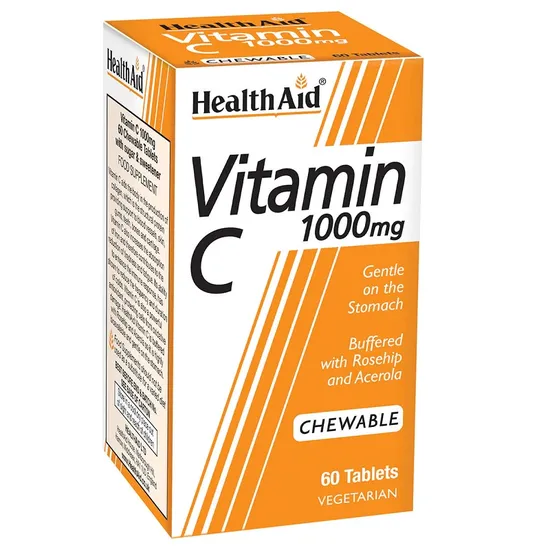 Health Aid Vitamin C 1000mg Chewable Tablets 60 Tablets