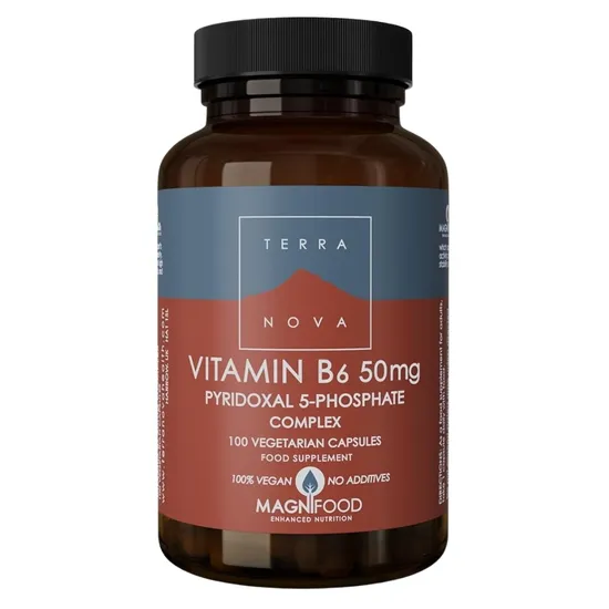 Terranova Vitamin B6 50mg P-5-P Vegicaps 100 Vegicaps