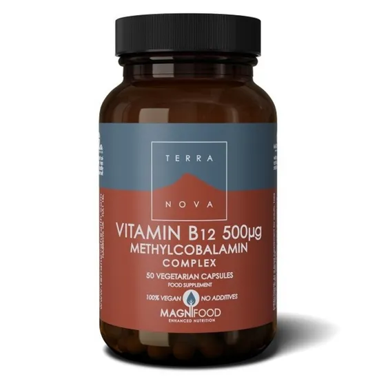 Terranova Vitamin B12 500ug Complex Vegicaps 50 Vegicaps