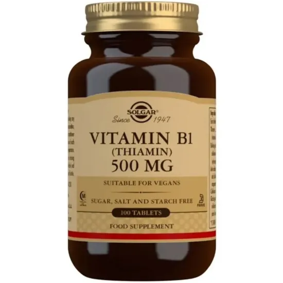 Solgar Vitamin B1 500mg Tablets 100 Tablets