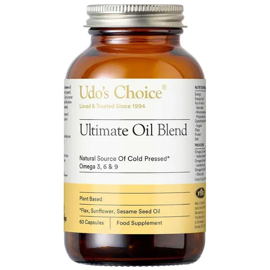 Udo’s Choice Ultimate Oil Blend 1000mg Capsules 60 Capsules