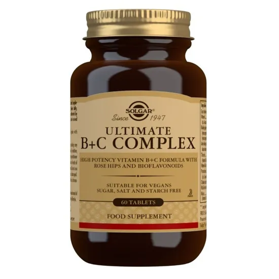 Solgar Ultimate B+C Complex Tablets 60 Tablets