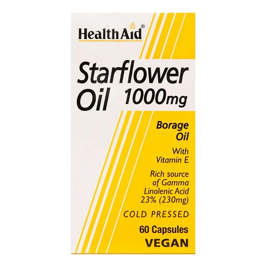 Health Aid Starflower Oil 1000mg (23% GLA) 60 Capsules