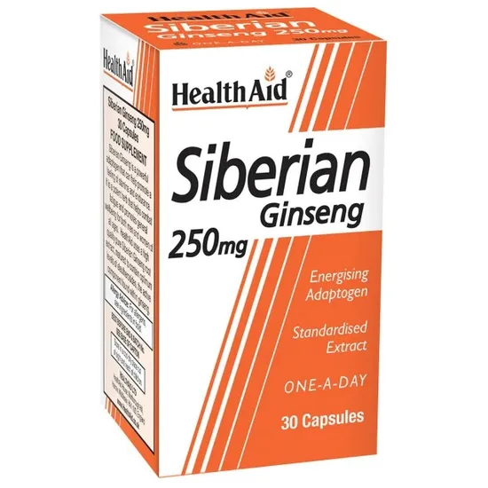 Health Aid Siberian Ginseng 250mg 30 Capsules