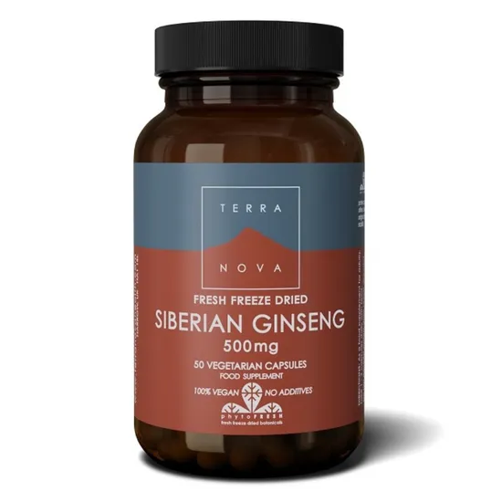 Terranova Siberian Ginseng 500mg Capsules 50 Capsules