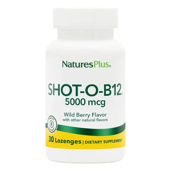 Nature's Plus Shot-O-B12 5000mcg Lozenges 30 Lozenges