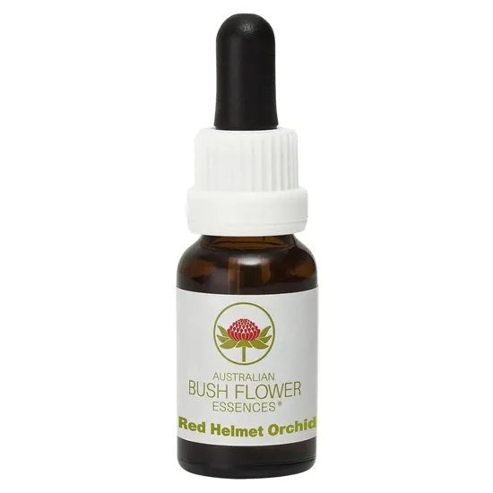 Australian Bush Flower Essences Red Helmet Orchid 15ml