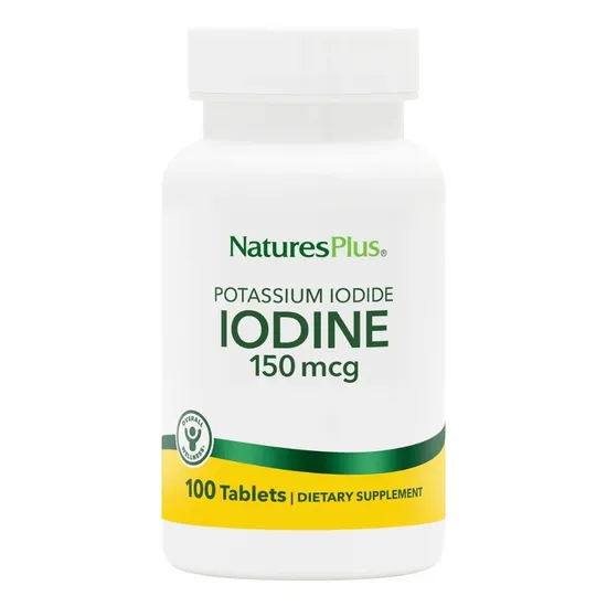 Nature's Plus Potassium Iodide 150mcg Iodine Tablets 100 Tablets