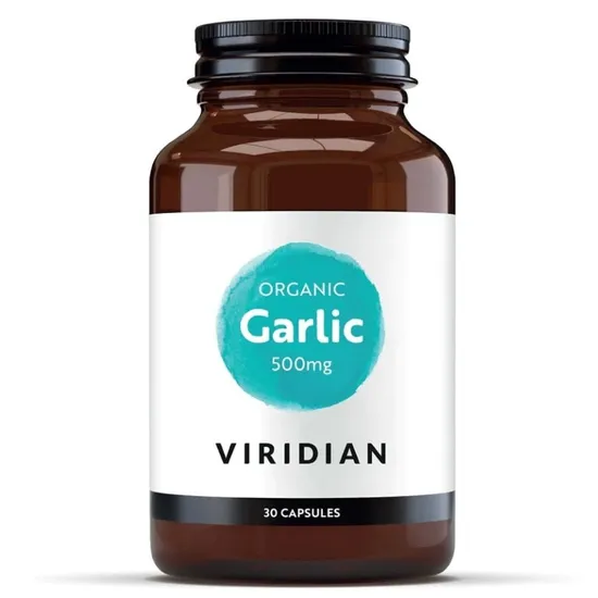Viridian Organic Garlic 500mg Capsules 30 Capsules