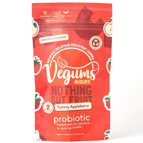 Vegums Nudums Probiotic Gummies 30 Gummies
