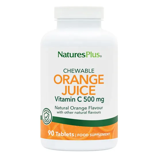 Nature's Plus Orange Juice C 500mg Chewable Tablets 90 Tablets