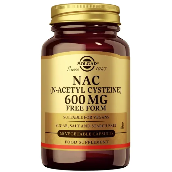 Solgar NAC N-Acetyl-L-Cysteine 600mg Vegicaps 60 Vegicaps