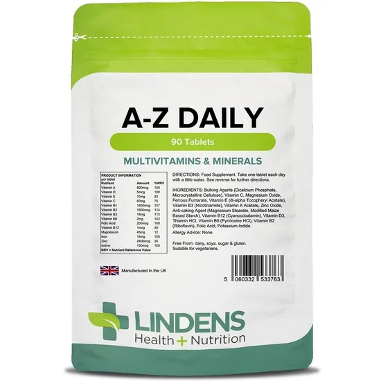 Lindens Multivitamins A-Z Daily 90 Tablets