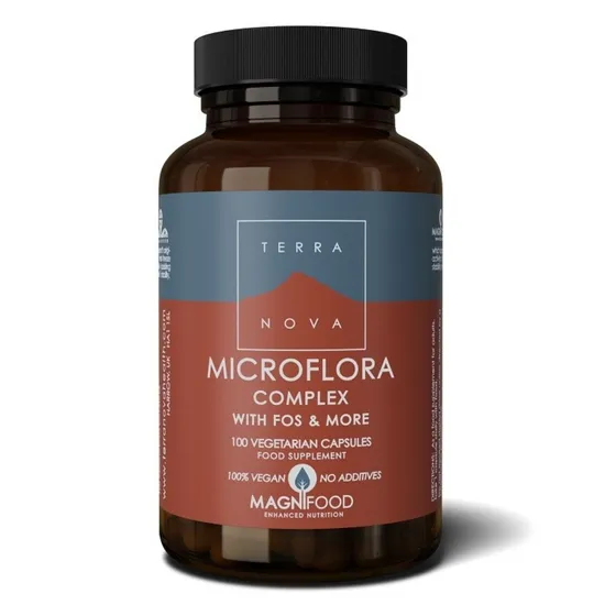 Terranova Microflora Complex With F.O.S Vegicaps 100 Vegicaps