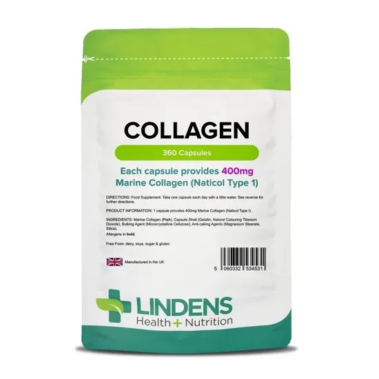 Lindens Marine Collagen 400mg Capsules 360 Capsules