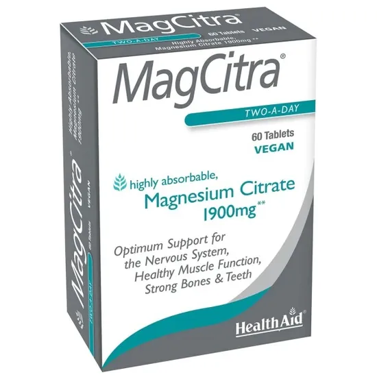 Health Aid MagCitra Tablets 60 Tablets