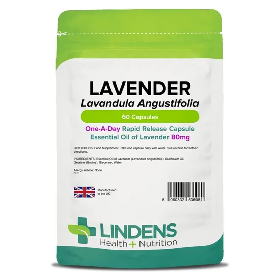 Lindens Lavender 80mg Capsules 60 Capsules