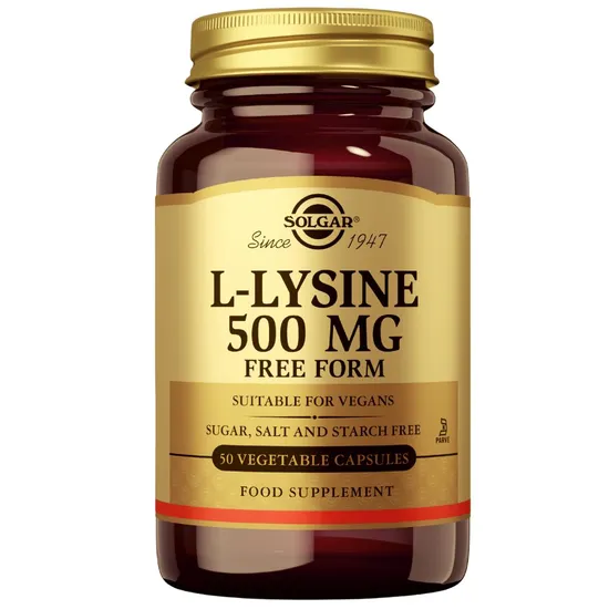 Solgar L-Lysine 500mg Vegicaps 50 Vegicaps