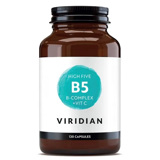 Viridian HIGH FIVE B-Complex + Vitamin C Capsules 120 Capsules