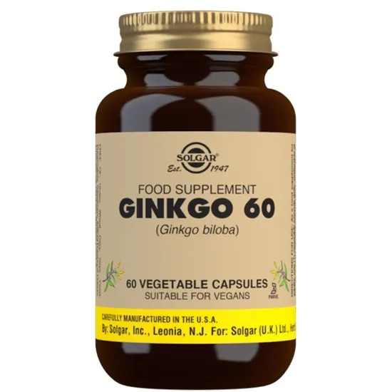 Solgar Ginkgo 60mg Vegicaps 60 Vegicaps