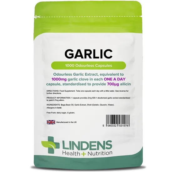 Lindens Garlic 1000mg Capsules 1000 Capsules