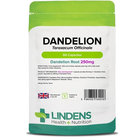 Lindens Dandelion 250mg Capsules 60 Capsules