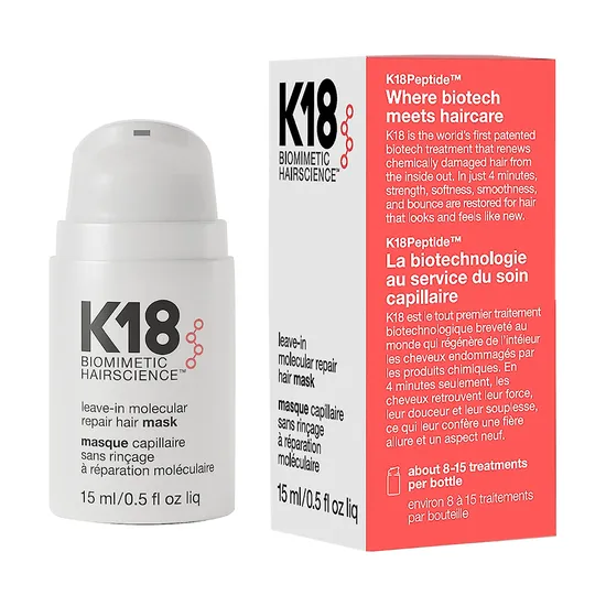 K18 Leave-In Molecular Repair Hair Mask 15ml