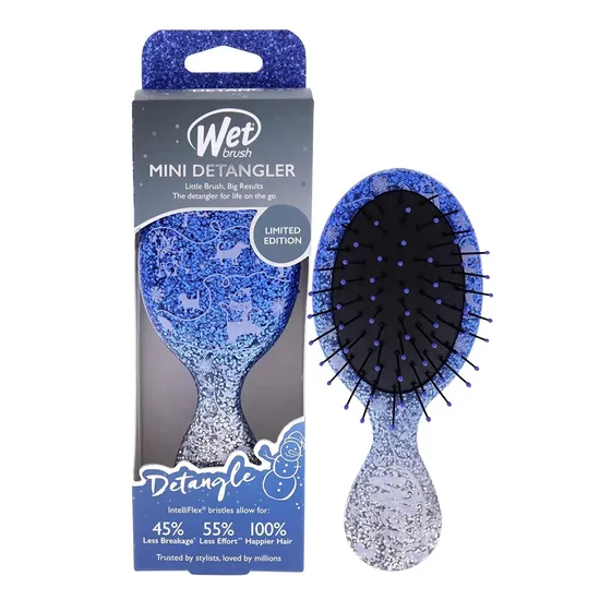 Wet Brush Pro Mini Detangler Winter Glitter – Holiday Breeze
