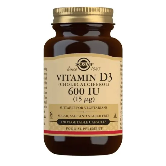 Solgar Vitamin D3 15ug 600iu Vegicaps 120 Vegicaps