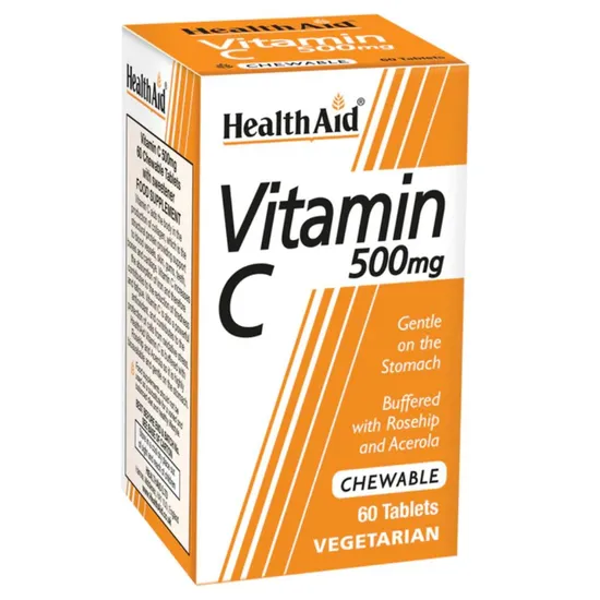 Health Aid Vitamin C 500mg Chewable Tablets 60 Tablets