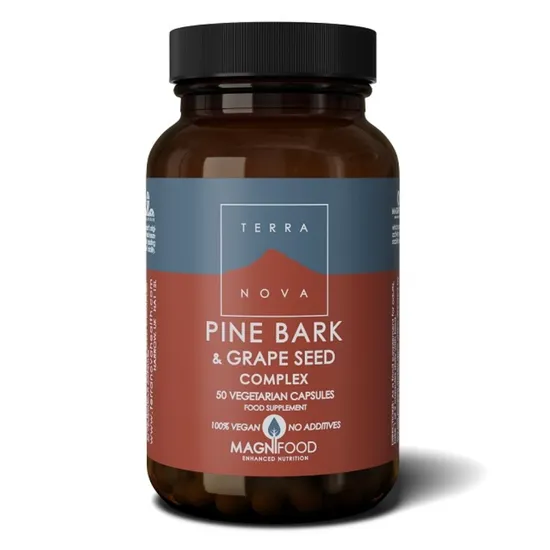 Terranova Pine Bark & Grape Seed Complex Capsules 50 Capsules