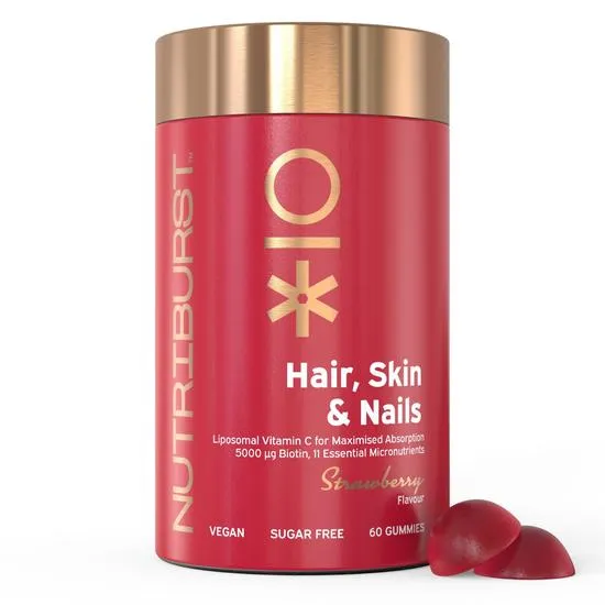 Nutriburst Hair Skin & Nails Gummies 60 Gummies