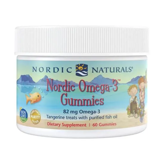 Nordic Naturals Nordic Omega-3 82mg Tangerine Treats Gummies 60 Gummies