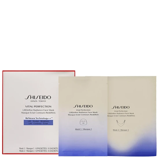 Shiseido Vital Perfection LiftDefine Radiance Face Mask x 6