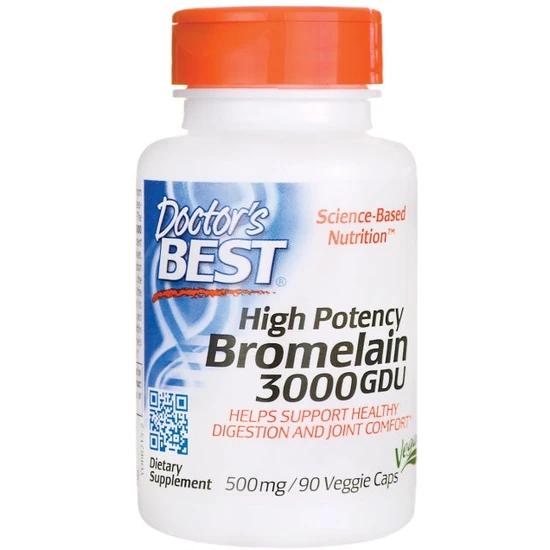 Doctor's Best High Potency Bromelain 3000 GDU 500mg Vegicaps 90 Vegicaps