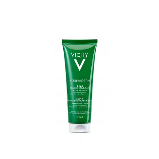 Vichy Normaderm 3-In-1 Mask, Scrub & Cleanser 125ml