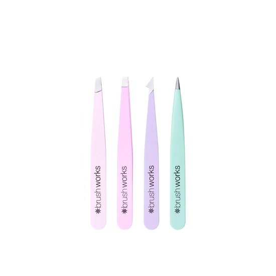 Brushworks HD Combination Tweezer Set Pastels
