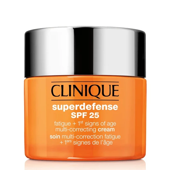 Clinique Superdefense Fatigue + 1st Signs Of Age Multi-Correcting Cream SPF 25 Full-Size: Very Dry to Dry Combination