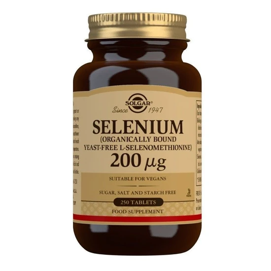 Solgar Selenium 200ug Yeast Free Tablets 250 Tablets